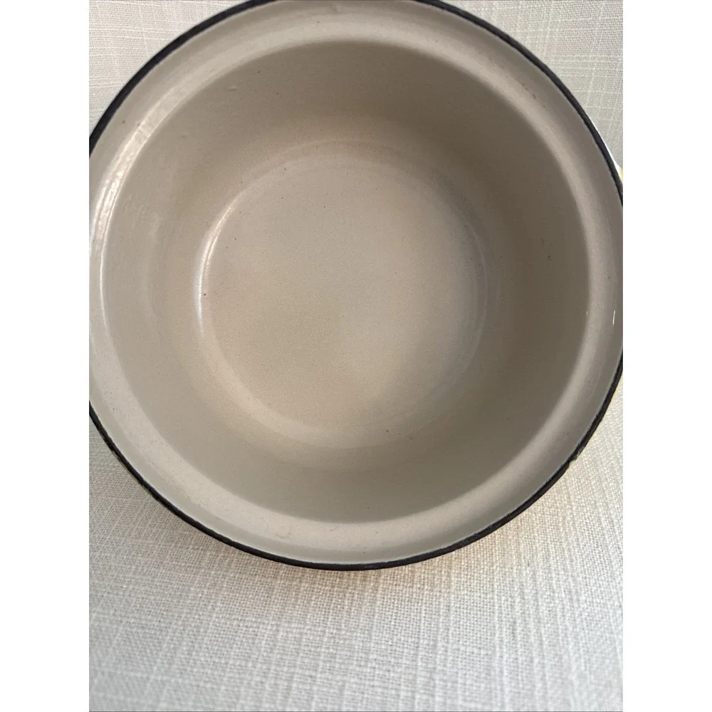 Vintage Le Creuset Size 18 (1 1/4qt) Yellow Utility Pot Lid 6 1/2‎ in Skillet